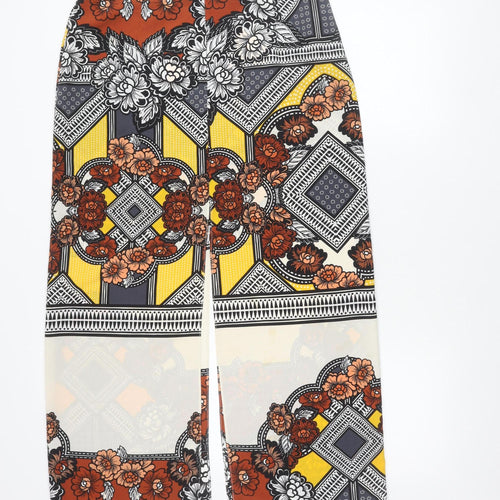 River Island Womens Multicoloured Floral Midi Pencil Skirt Size 14