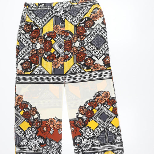 River Island Womens Multicoloured Floral Midi Pencil Skirt Size 14