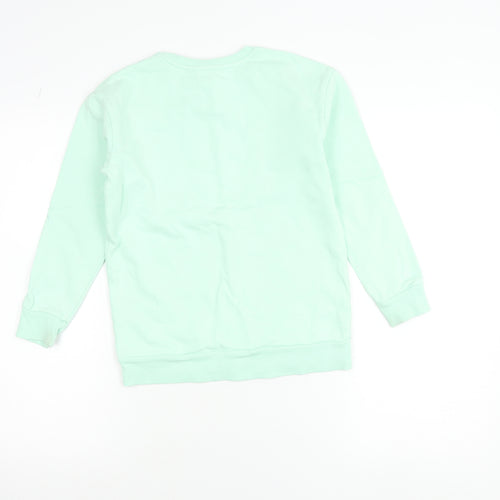 Dunnes Stores Girls Green Pullover Jumper 9-10 Years Care Bears Graphic