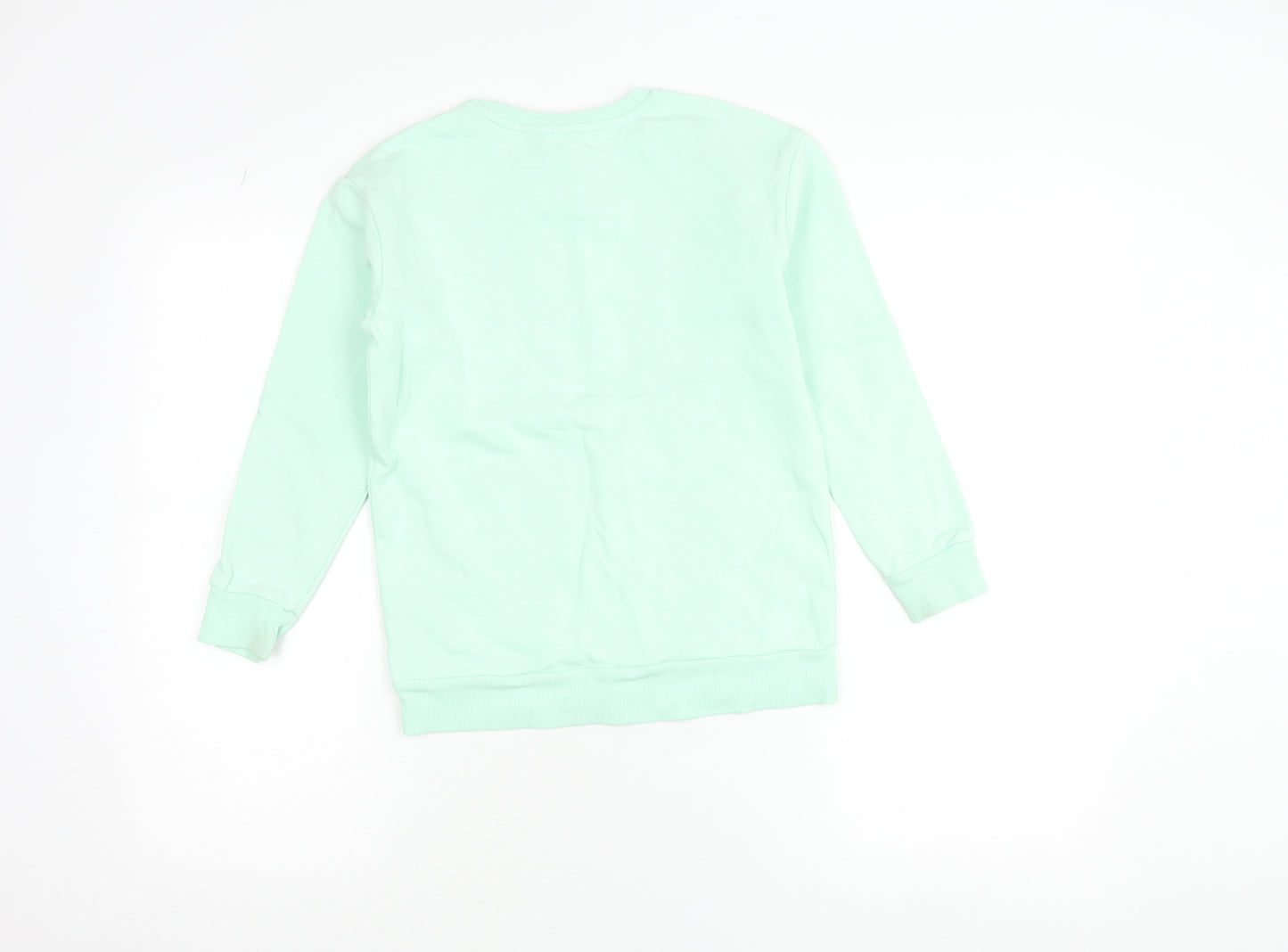 Dunnes Stores Girls Green Pullover Jumper 9-10 Years Care Bears Graphic