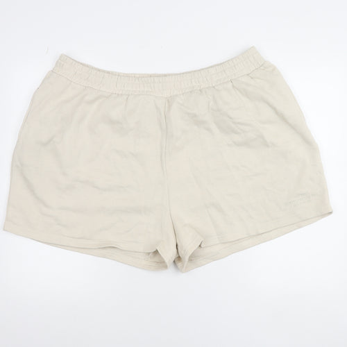 PrettyLittleThing Women’s Beige Plus Size 2XL Sweat Shorts