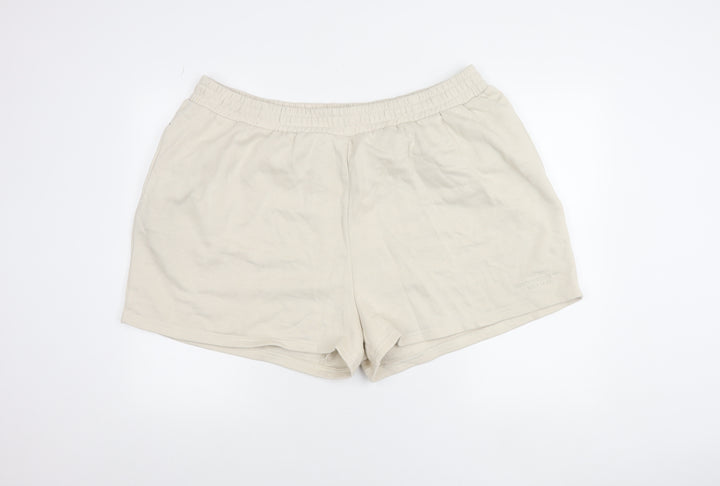 PrettyLittleThing Women’s Beige Plus Size 2XL Sweat Shorts