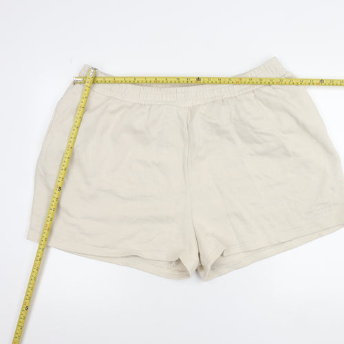 PrettyLittleThing Women’s Beige Plus Size 2XL Sweat Shorts