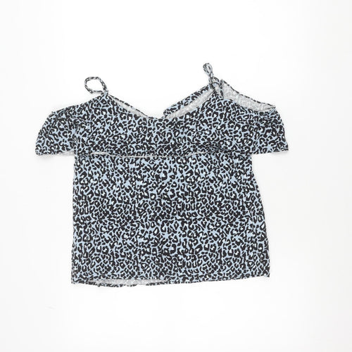 Oasis Women’s Blue Animal Print Viscose Camisole Top Size 10