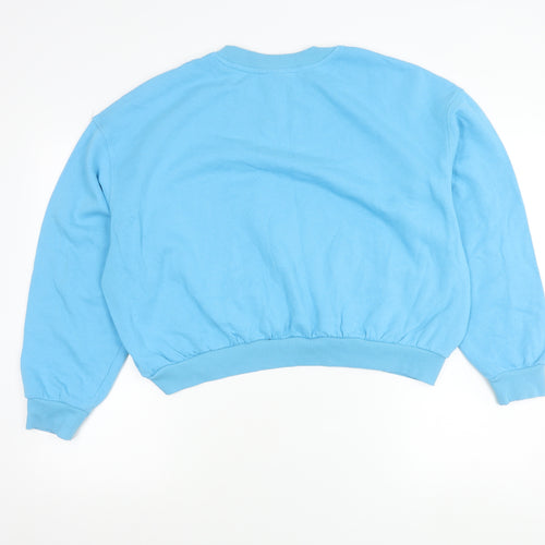 H&M Divided Women Blue NASA Graphic Crew Neck Pullover Sweatshirt XL