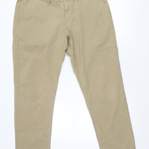 Paul Costelloe Living Men’s Beige Chino Trousers 38W 31L Tailored Fit