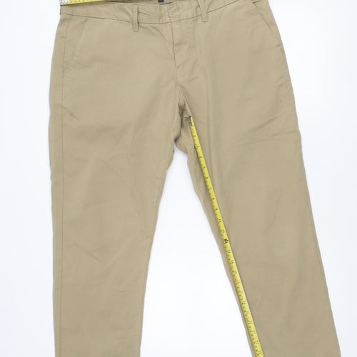 Paul Costelloe Living Men’s Beige Chino Trousers 38W 31L Tailored Fit