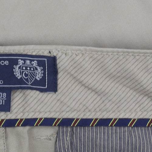 Paul Costelloe Living Men’s Beige Chino Trousers 38W 31L Tailored Fit