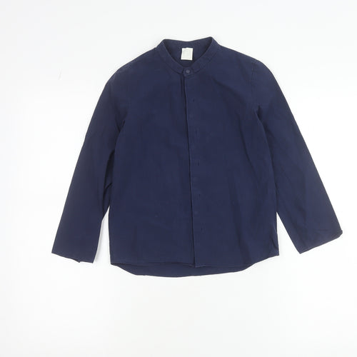 COS Boys Blue 7-8 Years Cotton Long Sleeve Button-Up Shirt