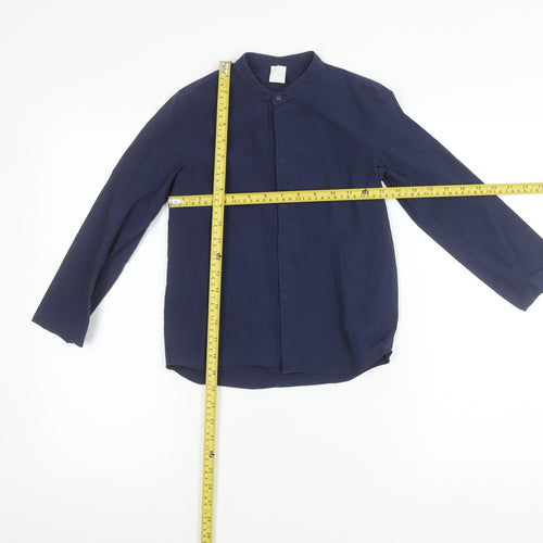 COS Boys Blue 7-8 Years Cotton Long Sleeve Button-Up Shirt