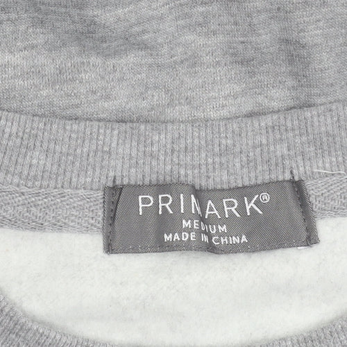 Primark Mens Grey Ireland Logo Sweatshirt Medium Crew Neck Fleece