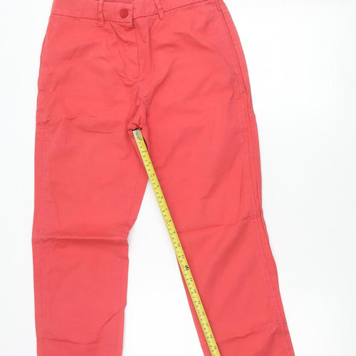 Lacoste Women’s Coral Chino Trousers UK 8 Cotton Straight Leg