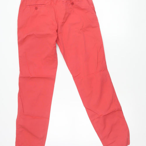Lacoste Women’s Coral Chino Trousers UK 8 Cotton Straight Leg