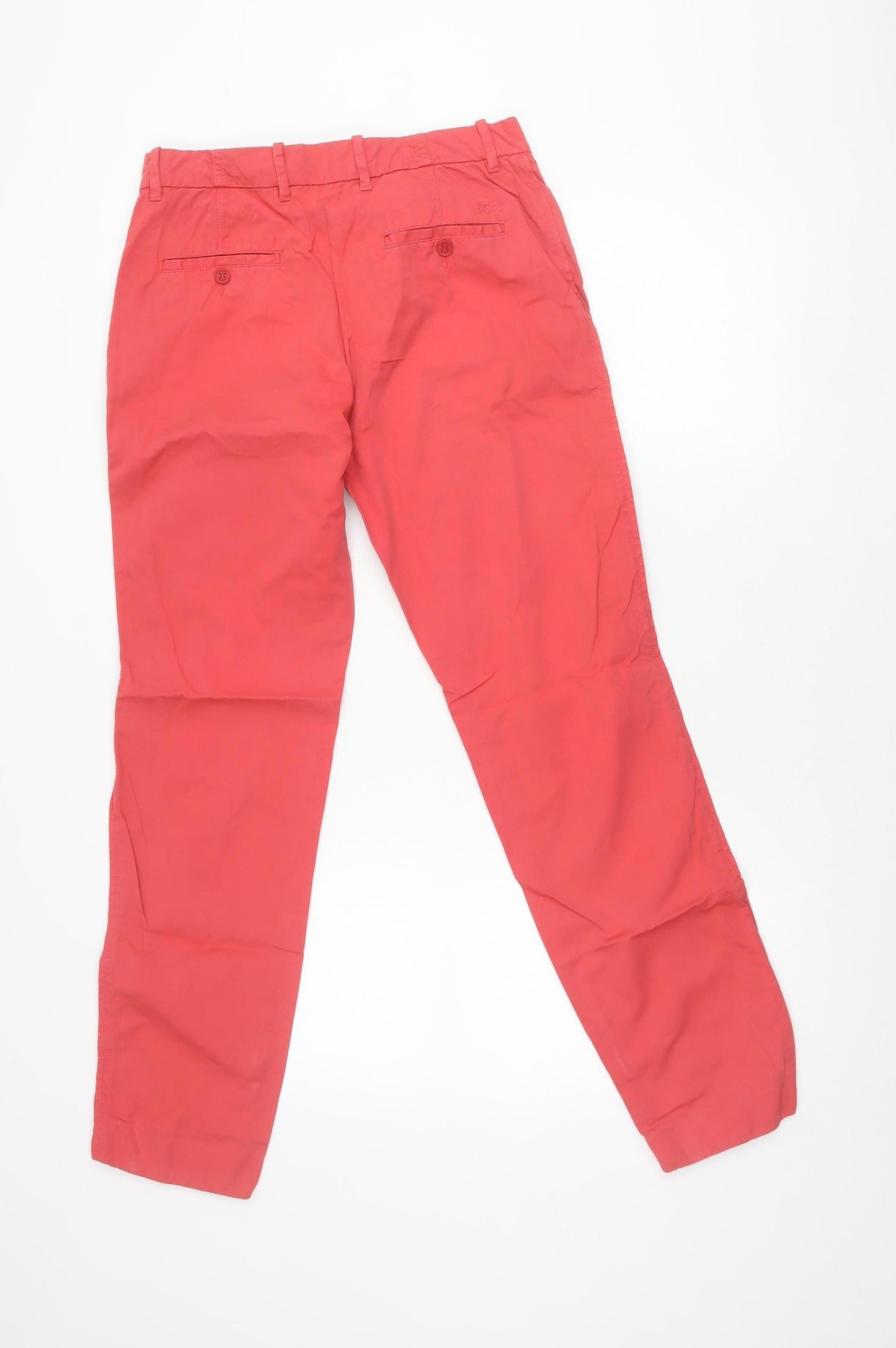 Lacoste Women’s Coral Chino Trousers UK 8 Cotton Straight Leg