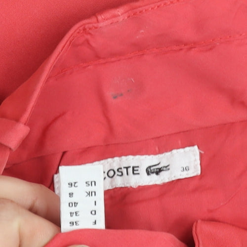 Lacoste Women’s Coral Chino Trousers UK 8 Cotton Straight Leg
