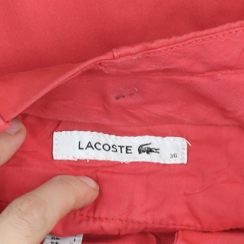 Lacoste Women’s Coral Chino Trousers UK 8 Cotton Straight Leg