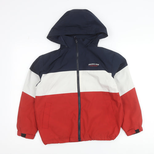 Zara Boys Multicoloured 9-10 Years Hooded Windbreaker Jacket
