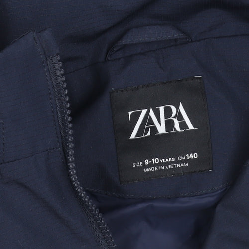Zara Boys Multicoloured 9-10 Years Hooded Windbreaker Jacket
