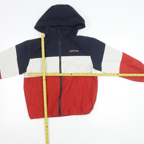 Zara Boys Multicoloured 9-10 Years Hooded Windbreaker Jacket