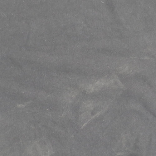 boohooMAN Men's Black Cotton Elastane Crew Neck T-Shirt Size M