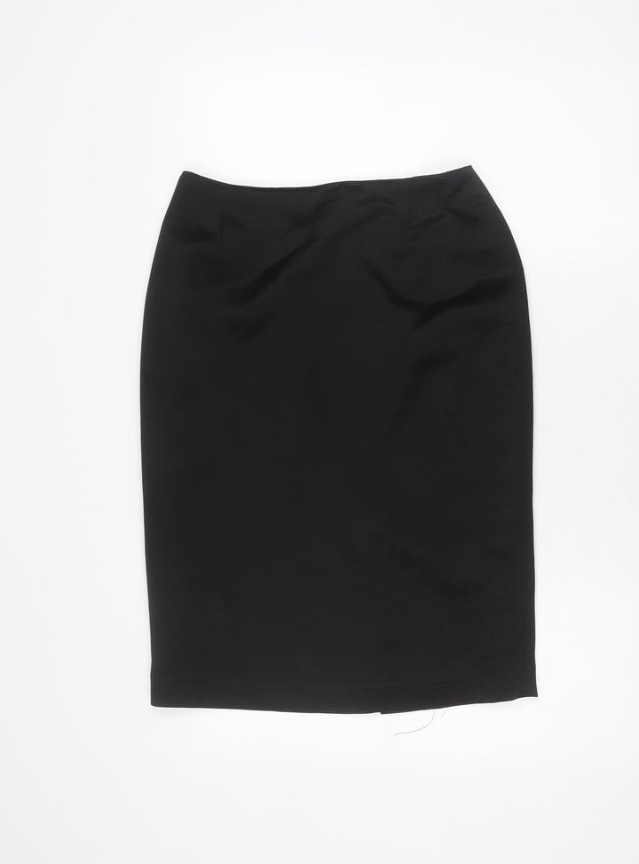 Michel Ambers Women’s Black Size 12 Pencil Skirt Workwear Formal