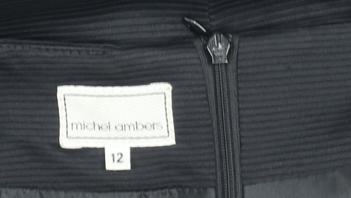 Michel Ambers Women’s Black Size 12 Pencil Skirt Workwear Formal