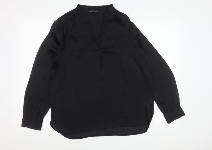 Dunnes Women’s Black Size 12 Long Sleeve Tunic Blouse