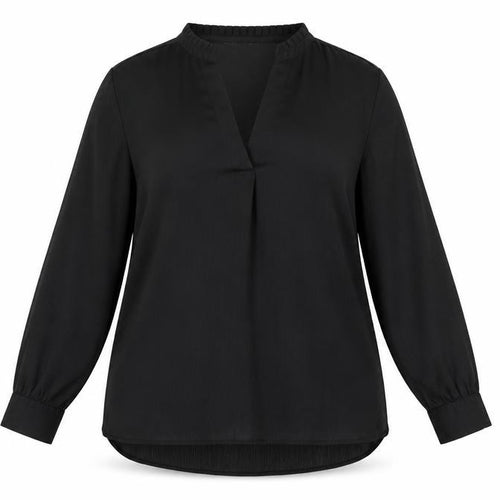 Dunnes Women’s Black Size 12 Long Sleeve Tunic Blouse