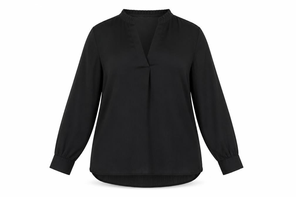 Dunnes Women’s Black Size 12 Long Sleeve Tunic Blouse