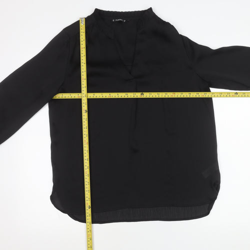 Dunnes Women’s Black Size 12 Long Sleeve Tunic Blouse