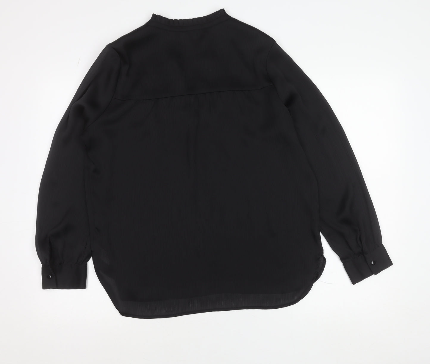 Dunnes Women’s Black Size 12 Long Sleeve Tunic Blouse