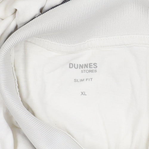 Dunnes Stores Men's White Slim Fit Cotton Polo Shirt XL