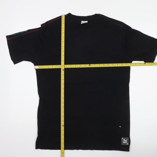 Puma Men's Black Short Sleeve Cotton Crew Neck T-Shirt Size S