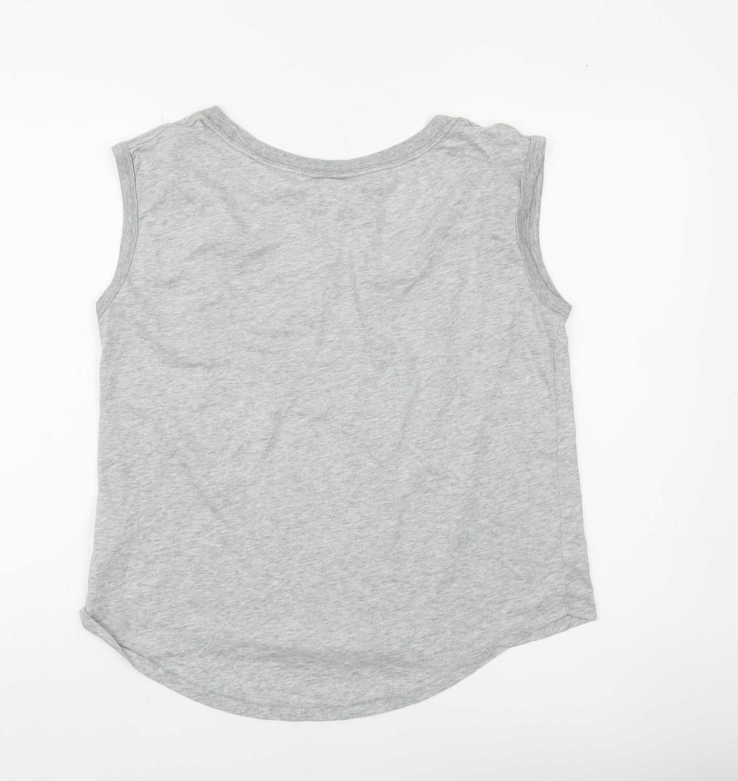 Nike Women's Grey Sleeveless Tank Top L Sports Jersey