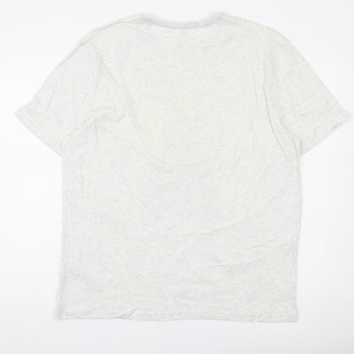 Marks and Spencer Men's Grey L Papa Bear Lounge Pyjama Top Loungewear