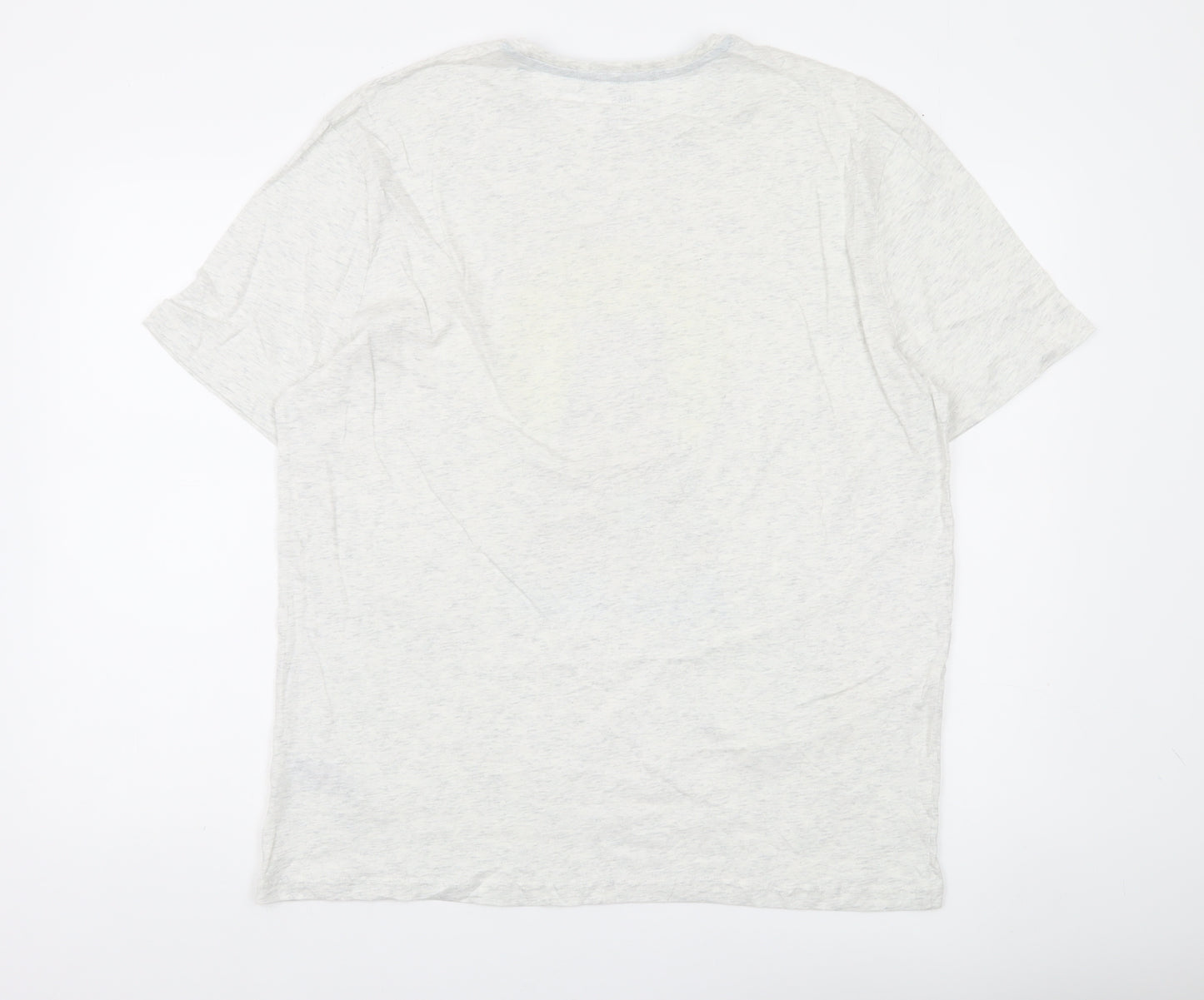 Marks and Spencer Men's Grey L Papa Bear Lounge Pyjama Top Loungewear