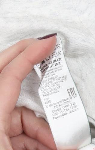 Marks and Spencer Men's Grey L Papa Bear Lounge Pyjama Top Loungewear