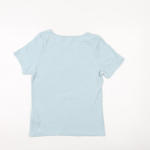 Levi's Women's Blue Basic Cotton T-Shirt Size L Short Sleeve