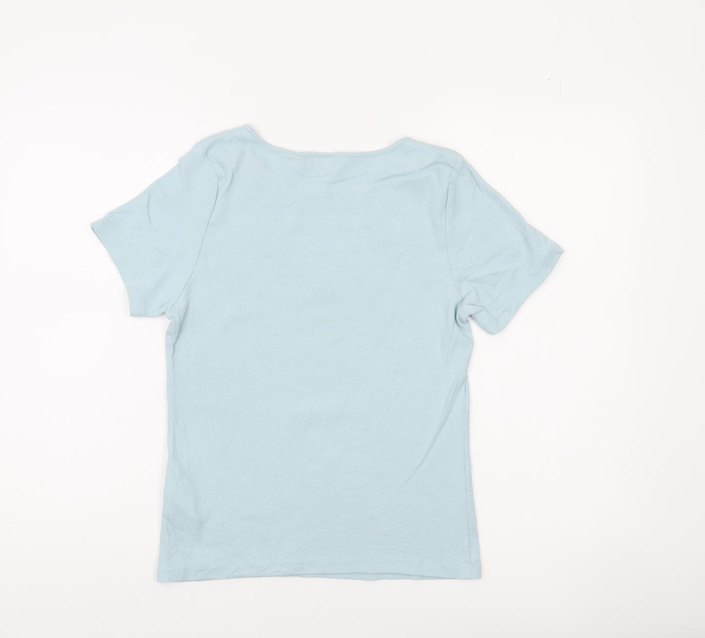 Levi's Women's Blue Basic Cotton T-Shirt Size L Short Sleeve