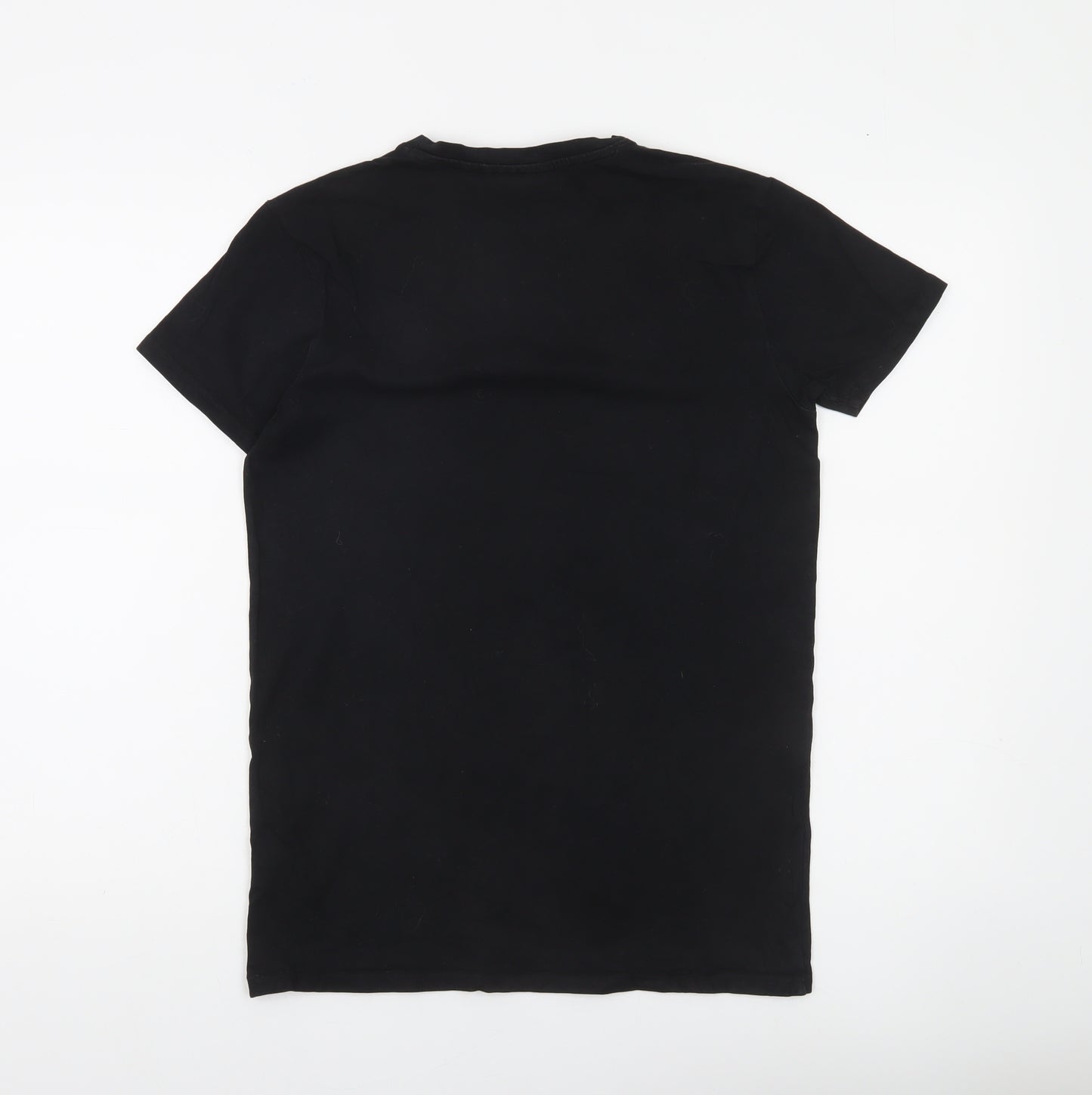 SikSilk Men's Black XS Slim Fit Stretch Jersey T-Shirt