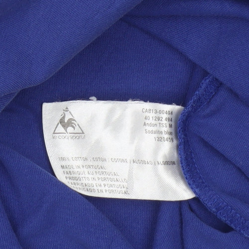 Le Coq Sportif Men’s Blue Graphic Cotton T-Shirt Size S