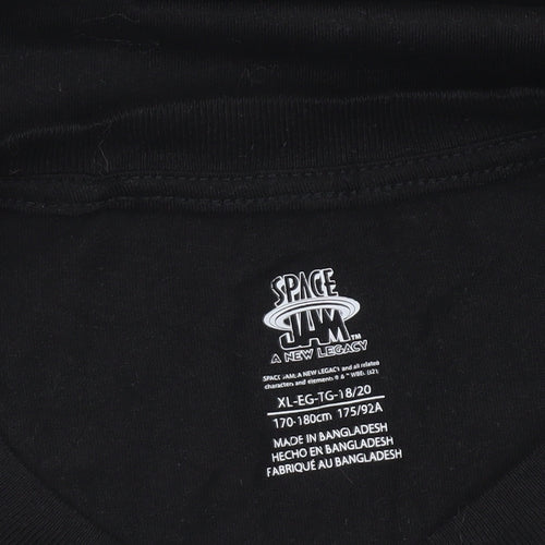 Space Jam Boys Black XL T-Shirt A New Legacy Graphic Tee