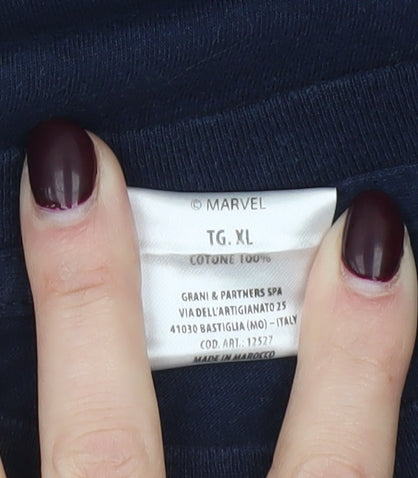 Marvel Men’s Blue Thor Comic Graphic Print T-Shirt XL