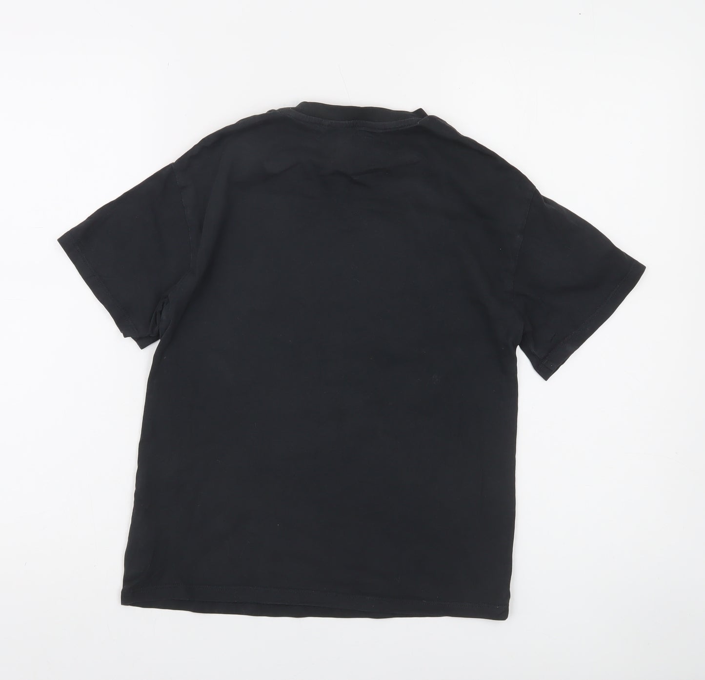 Next Girls Black Sequin Galaxy Graphic T-Shirt 7 Years - The Universe Glitters & Shines