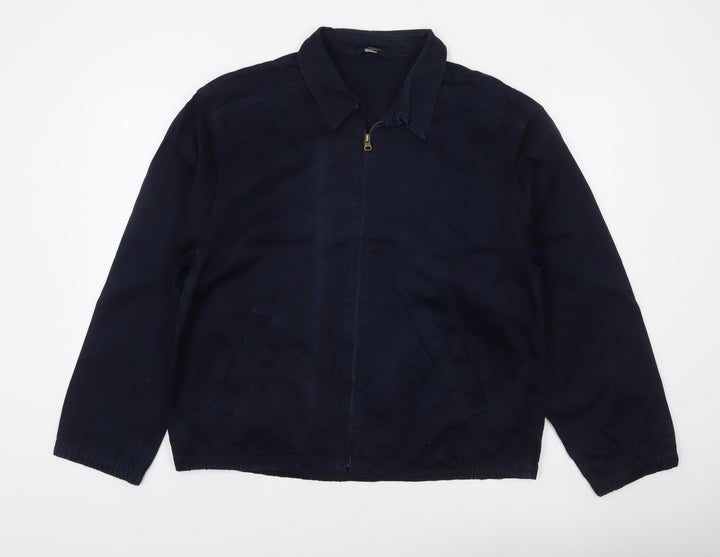 Marks and Spencer Men's Blue Basic Jacket Medium 38-40" Cotton Blend