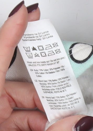 Disney Girls Ivory Minnie Mouse Long Sleeve Skater Dress 5-6 Years