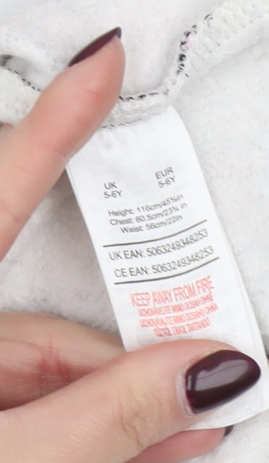 Disney Girls Ivory Minnie Mouse Long Sleeve Skater Dress 5-6 Years