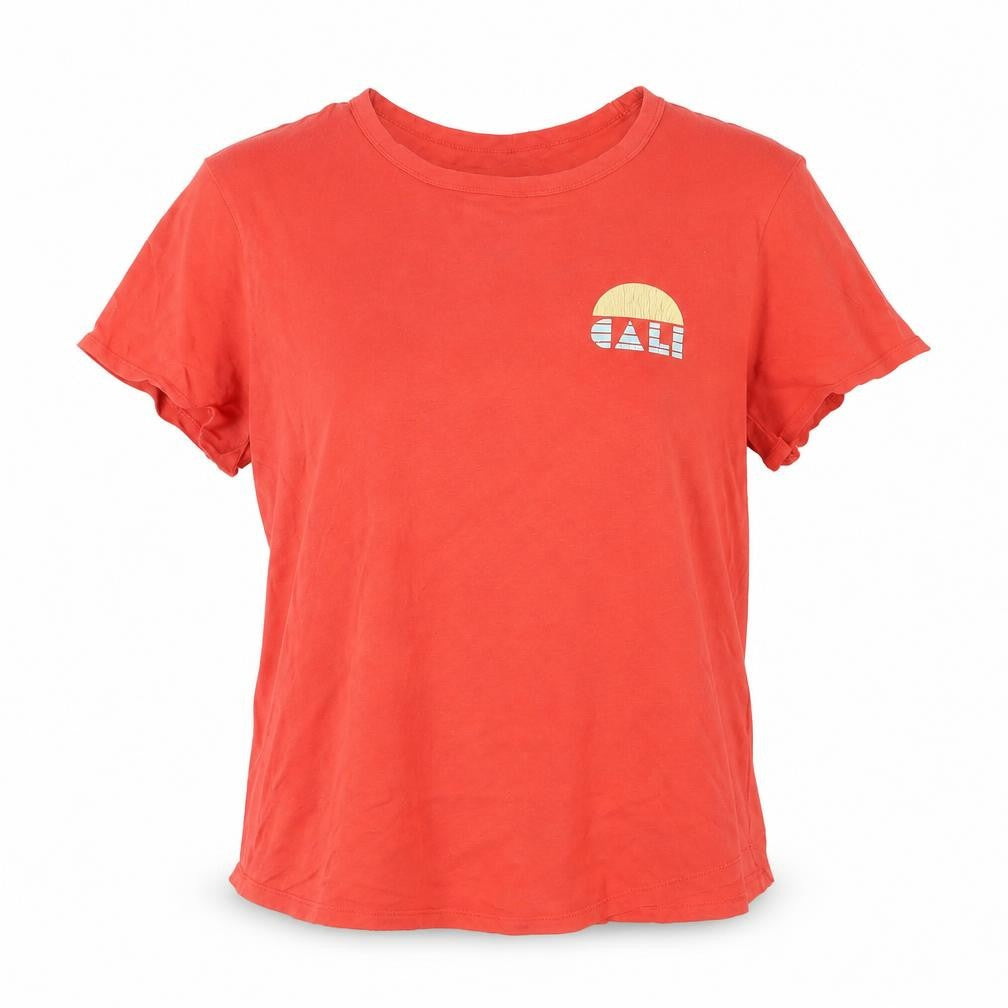 Old Navy Women's Red Cali Graphic T-Shirt Size XL Short Sleeve