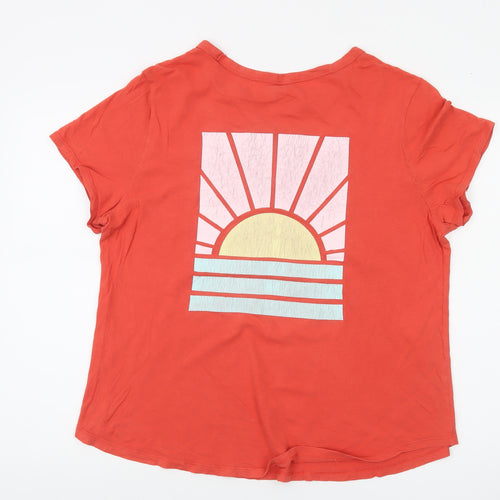 Old Navy Women's Red Cali Graphic T-Shirt Size XL Short Sleeve