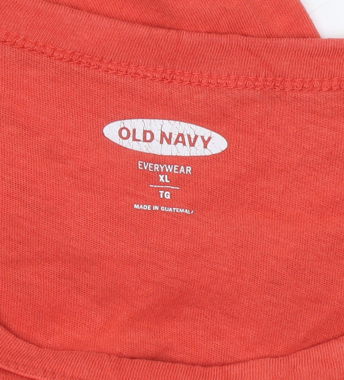 Old Navy Women's Red Cali Graphic T-Shirt Size XL Short Sleeve